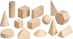 Wooden Set of Geometric Solids