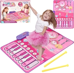 Woopie kids' musical mat 2-in-1 piano and drums interactive