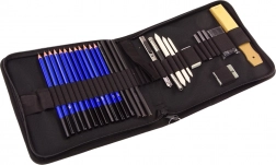 Art Set for Drawing Pencils and Accessories 32 pcs