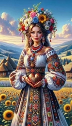 Diamond Painting Girl with Sunflowers