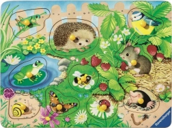 Houten inlegpuzzel dieren