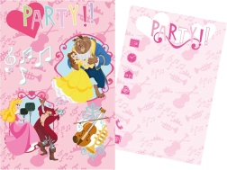 Set of Party Invitations and Envelopes DISNEY PRINCESSES 15 × 10 cm (5+5)