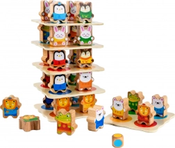 Lucy & Leo Animal Tower – Wooden Educational Building Set