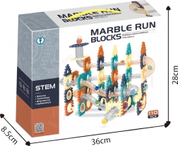 Pista per biglie – set di costruzione 110 pezzi