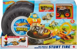 Hot Wheels Monster Trucks Stunt Arena in a Tire – Portable Set