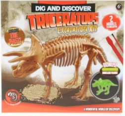 Chiseling Dinosaur Skeletons with a Glow-in-the-Dark Triceratops