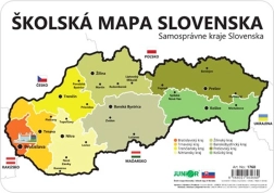 Carte scolaire de la Slovaquie – gabarit des régions 26 × 18 cm