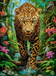 Puzzle Leopard in the Wild by Castorland, 2000 pieces
