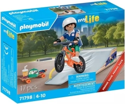 Playmobil zestaw upominkowy skateboardzista z rampą