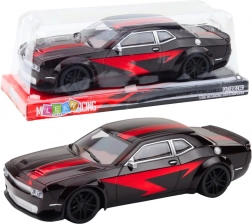 Športni avto z mehanskim pogonom črno-rdeč