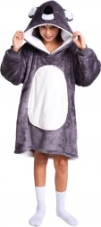Cozy Noxxiez koala – warme hoodie-deken met capuchon voor kinderen van 7–12 jaar