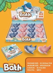 Optrækkelig haj til badet 11 cm