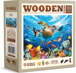 WOODEN CITY Puzzle in legno Vita nell’oceano 505 pezzi