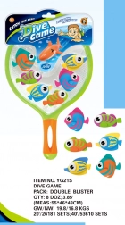 Pesci subacquei con retino