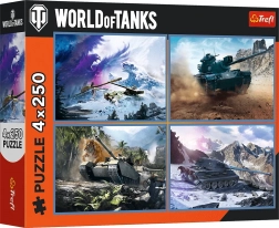 Trefl puzzle World of Tanks velika bitka 4×250 dijelova