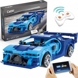 Klocki CADA RC samochód wyścigowy Blue Race Car Dual Mode 325 elementów