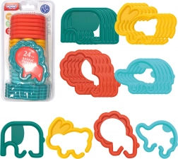 WOOPIE ophængsled til babyer – dyremotiver, 24 stk