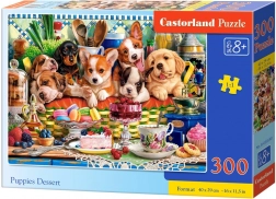 Puzzle da 300 pezzi - cuccioli con dessert