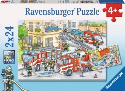 RAVENSBURGER Puzzle Junaci u akciji 2x24 dijelova