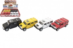 Modello d'auto in metallo Hummer H2 SUV Kinsmart 12 cm a retrocarica