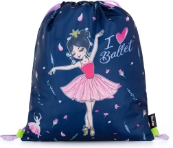Sac de gym à motif de ballerine