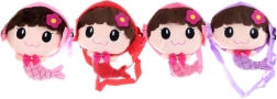 Sac bandoulière en peluche motif sirène pour enfants
