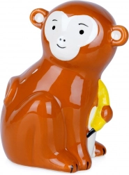 Keramička kasica-prasica majmun s bananom