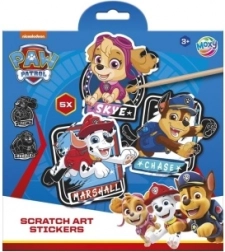 Scratch-Off Stickers Paw Patrol – Set of 5