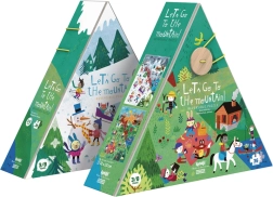 Dobbeltpuslespil bjerge sommer og vinter LONDJI