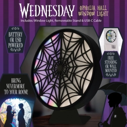 LED licht venster Wednesday