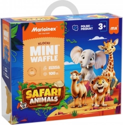 Mini Waffle Building Set - Safari Animals 100 pcs