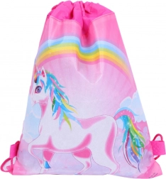 Sac d’école pour chaussures et tenue de sport avec motif Licorne 35 x 27 cm