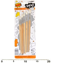 Set of Round Paintbrushes 1–6