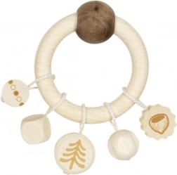 Squirrel Rattle with Ring and Pendants