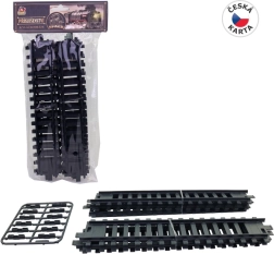 Set of Straight Tracks 22 cm – 6 pcs with Connectors