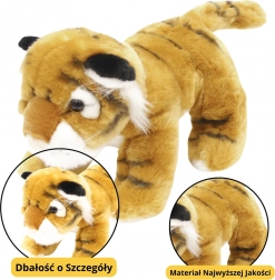 Plush Tiger Cub Brown 25 cm