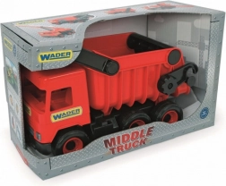Červený nákladný vyklápač Wader Middle Truck