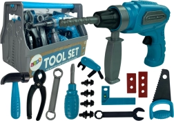 Zestaw skrzynek na narzędzia Piła Wiertarka Niebieska