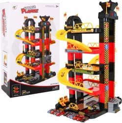 Víceúrovňový parkovací garáž s pohyblivým výtahem a 10 závodními autíčky