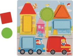 Gioco di inserimento Goki con forme geometriche