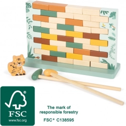 malá foot vratká zeď szafari – fa egyensúlyozó játék