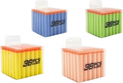 Reserve-skumprojektiler med sugekop, 36 stk i bærbar æske