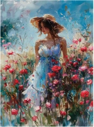 Puzzle Vlčí máky 1000 dílků