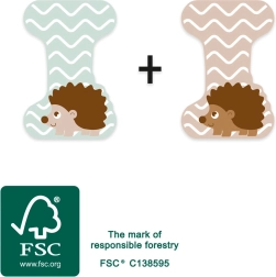 Small foot lettera in legno I