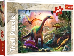 Puzzle dinosauři 100 dílků – svět dinosaurů Trefl