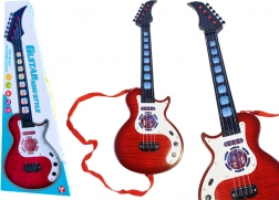 Guitare électrique pour enfants avec mélodies et effets lumineux rouge