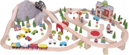 Dřevěná vláčkodráha horská cesta 112 dílů Bigjigs Rail