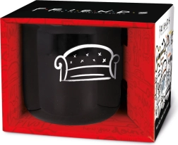 Skodelica Prijatelji črna 410 ml