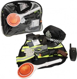 children's police costume with light and sound effects