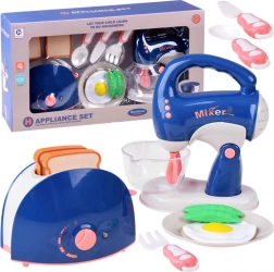 Children's kitchen set with blender and toaster